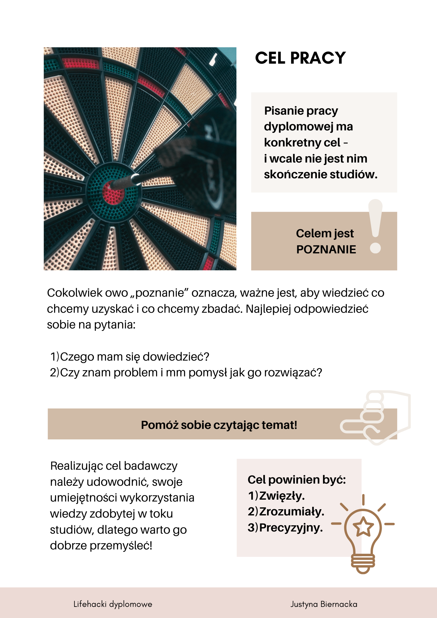 Lifehacki dyplomowe, czyli jak przebrnąć przez pisanie pracy dyplomowej i nie zwariować - informacje o zawartości e-booka