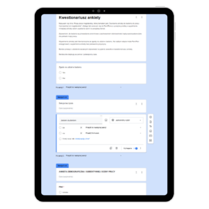 Tworzenie ankiety w Google Forms, pisaniepracydyplomowej.pl