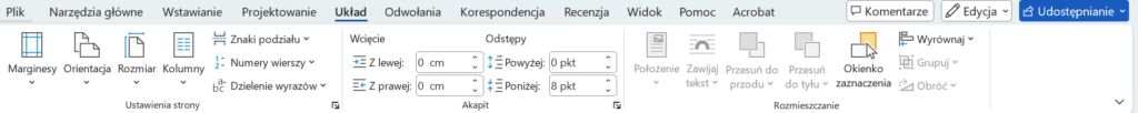 dzielenie wyrazów w WORD, jak zrobić automatyczne dzielenie wyrazów, pisanie pracy