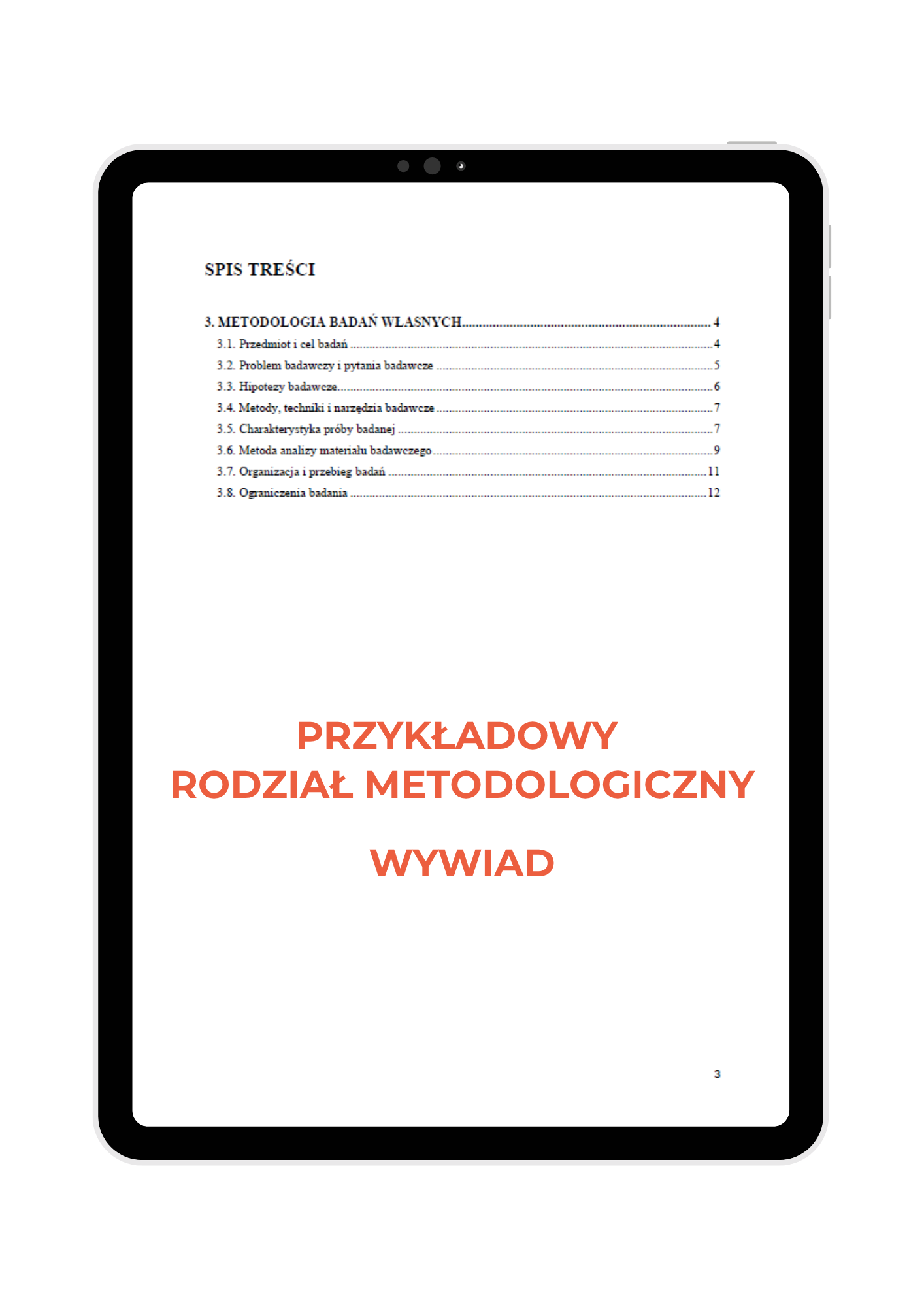 Przykładowy rozdział metodologiczny dla wywiadu w pracy licencjackiej i magisterskiej, pomoc w pisaniu pracy
