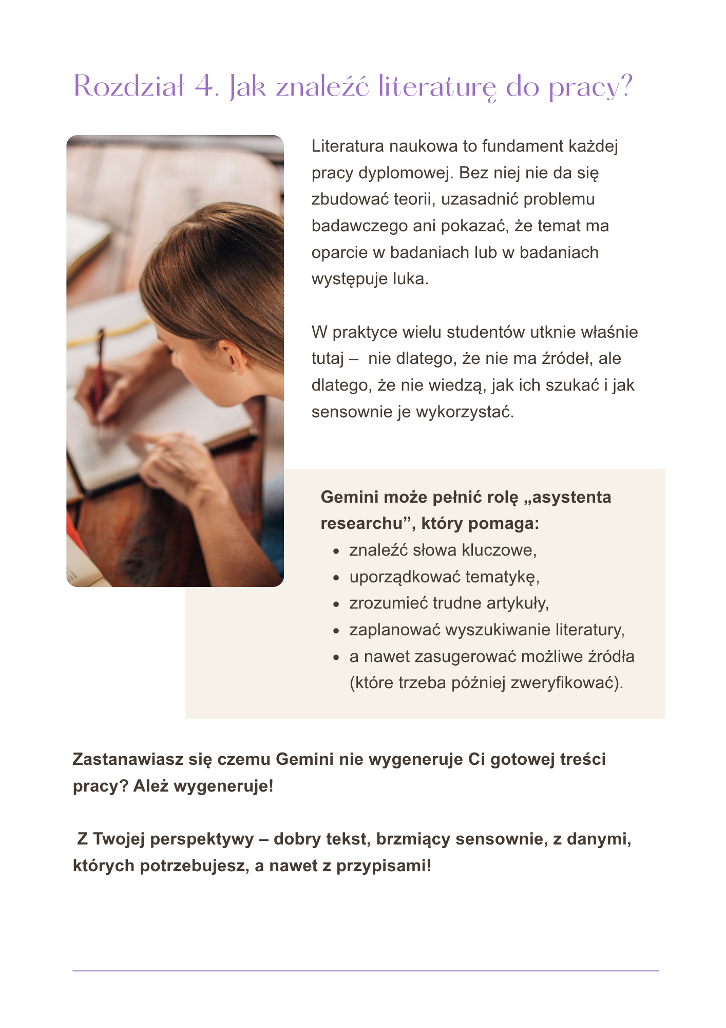Jak użyć Gemini do napisania pracy licencjackiej lub magisterskiej? Pisanie pracy z AI. Pomoc w pisaniu pracy.