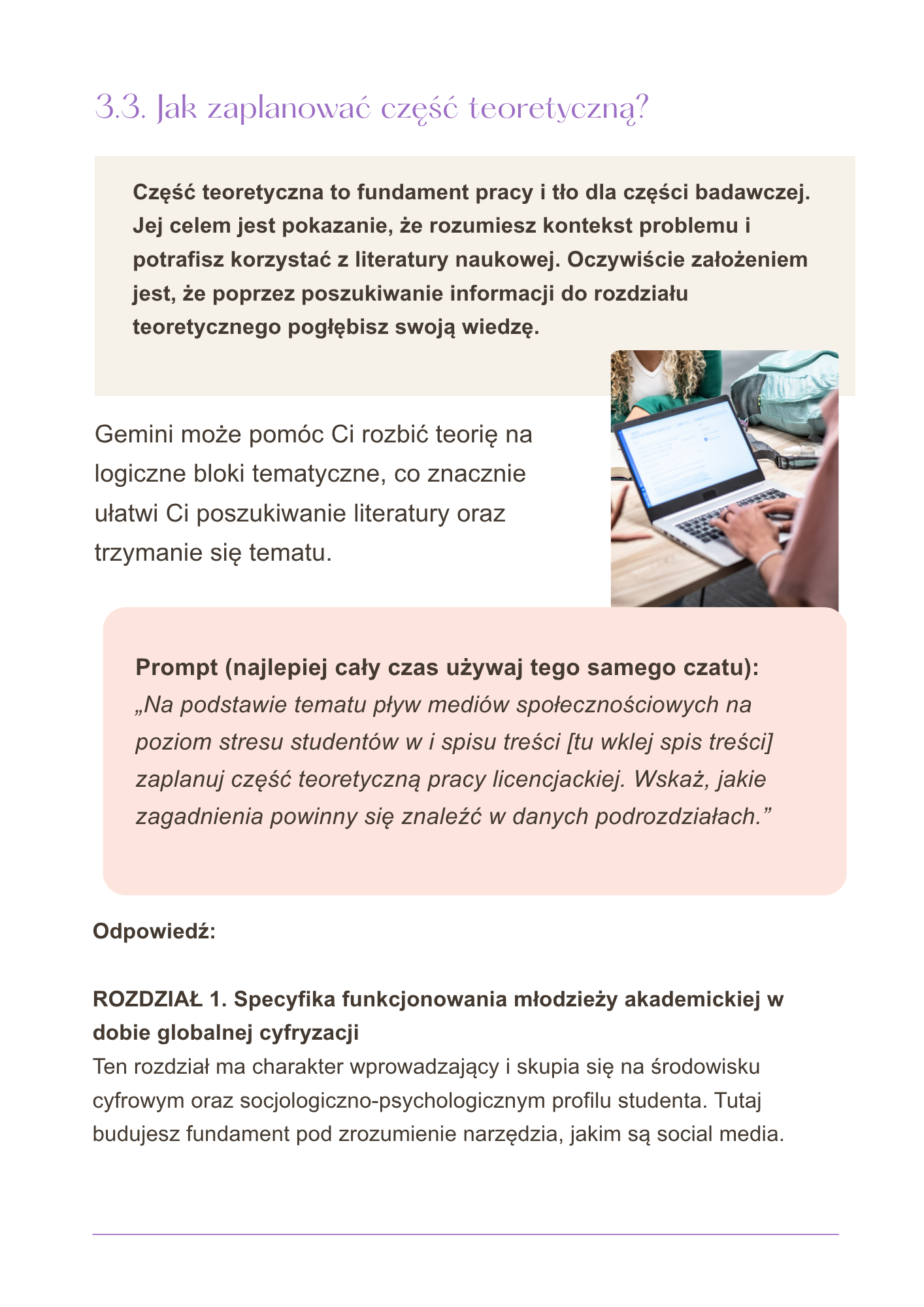 Jak użyć Gemini do napisania pracy licencjackiej lub magisterskiej? Pisanie pracy z AI. Pomoc w pisaniu pracy.