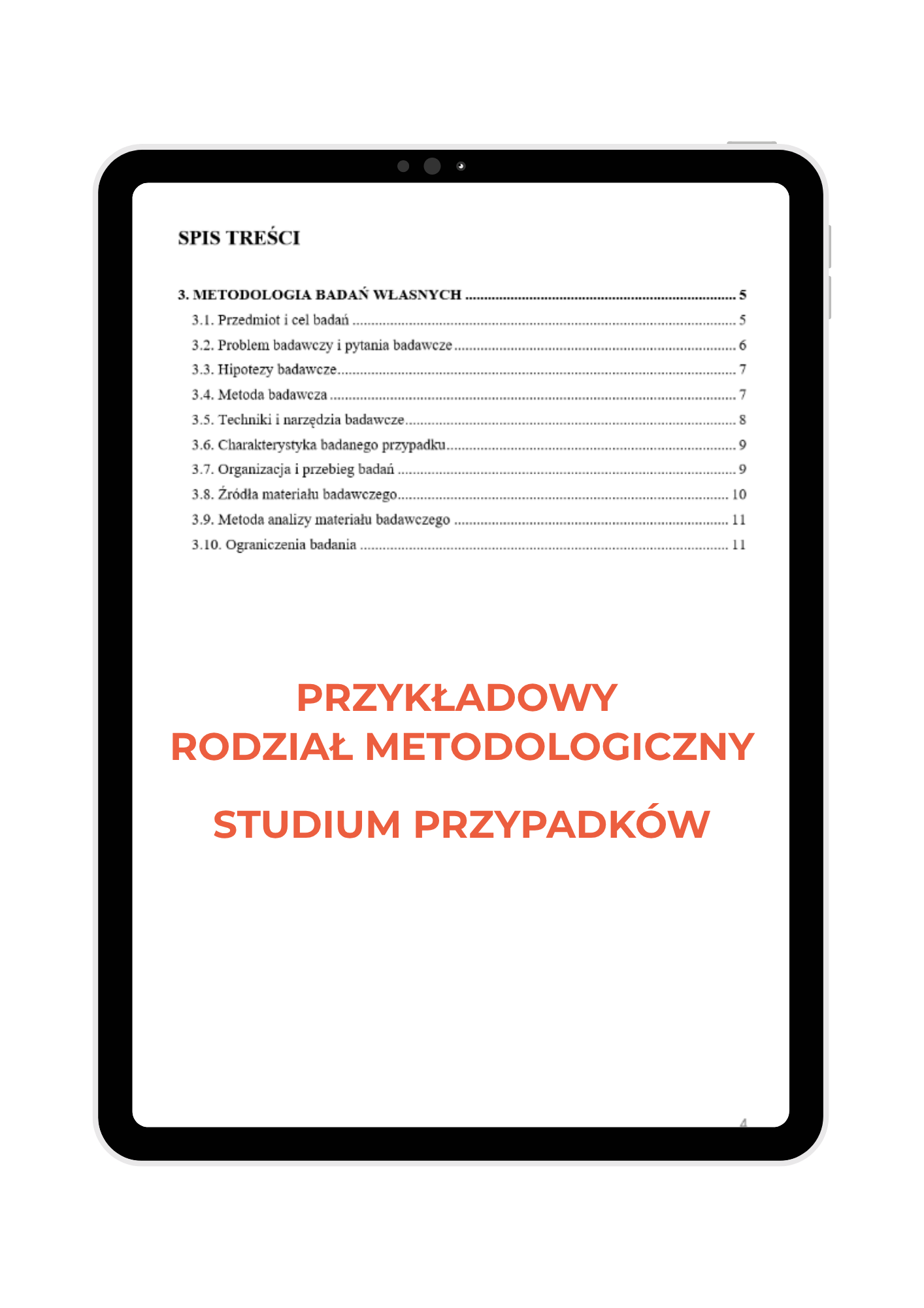 Przykładowy rozdział metodologiczny dla studium przypadków w pracy licencjackiej i magisterskiej, pomoc w pisaniu pracy